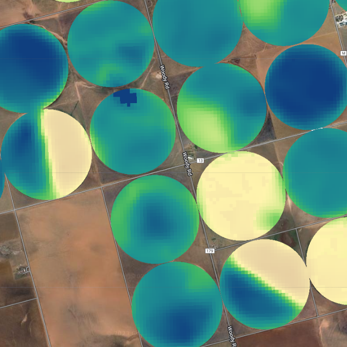 Actual Evapotranspiration of Center Pivot Irrigation Systems